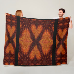 Butterfly of Gold 1 Fleece Blanket