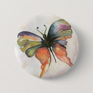 Butterfly of Happiness Button