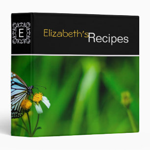 Butterfly on a flower binder