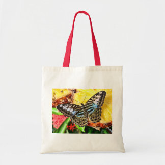 Butterfly on a Pineapple Tote Bag