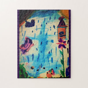 Butterfly on a Rainy Day  Jigsaw Puzzle
