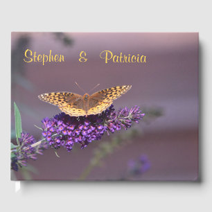 Butterfly On Butterfly Bush Guest Book