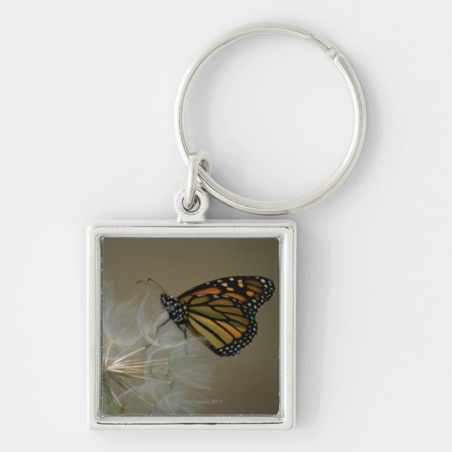Butterfly on dandelion keychain (Front)