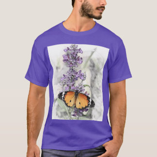 Butterfly on flower 1 T-Shirt