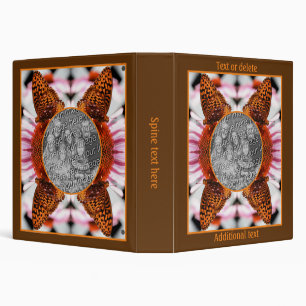 Butterfly On Flower Frame Create Your Own Photo Binder