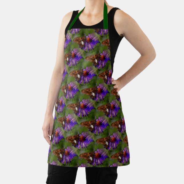 Butterfly On Flower Nature Art    Apron (Insitu)