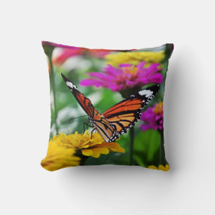 Butterfly on flower - Pillow