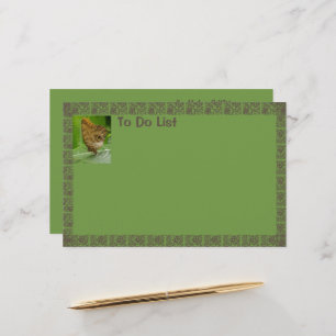 Butterfly On Green Stationery