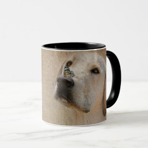 Butterfly on Labrador Retriever Mug