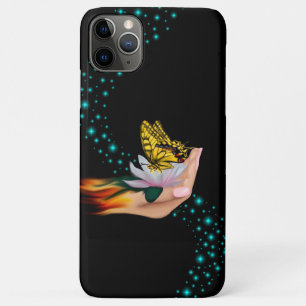 Butterfly on Lotus Bloom iPhone 11 Pro Max Case