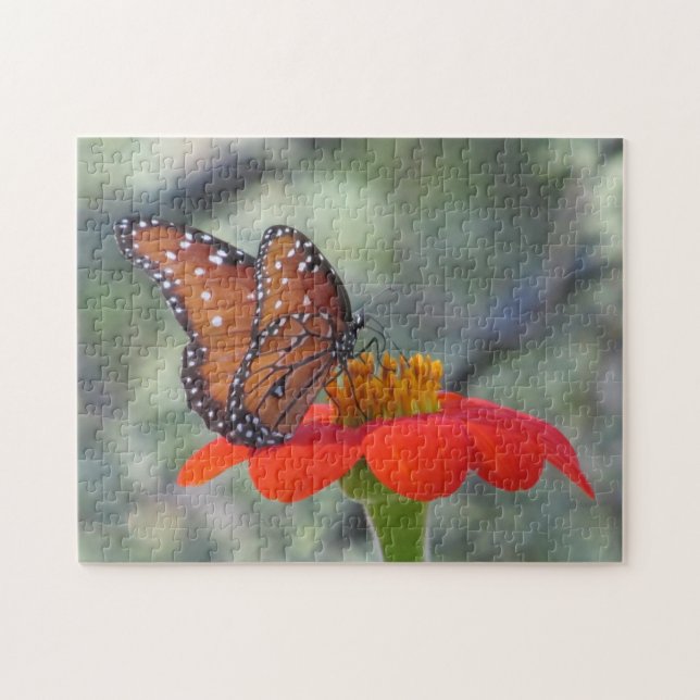 Butterfly on Mexican Sunflower Puzzle (Horizontal)
