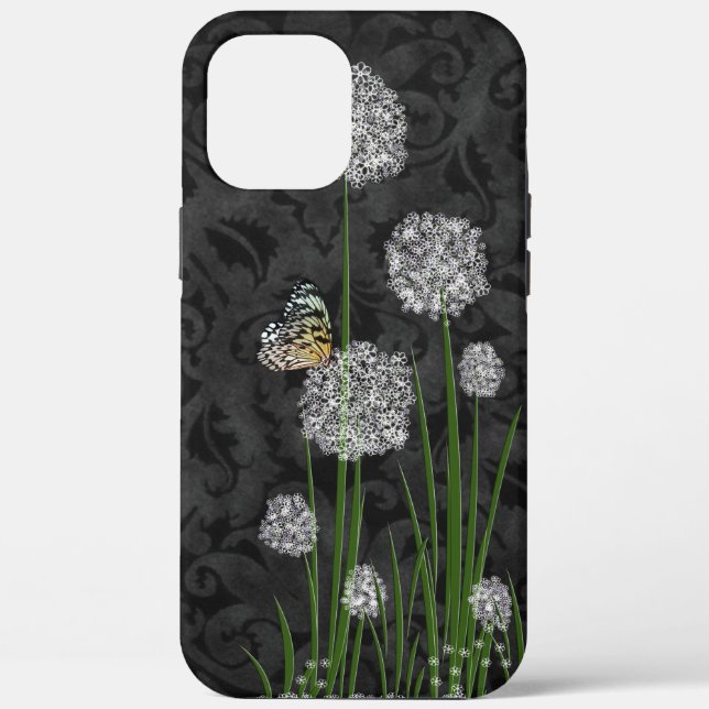 Butterfly on Puff Flower  Case-Mate iPhone Case (Back)