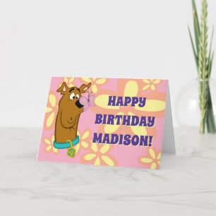 Butterfly On Scooby-Doo's Nose Card