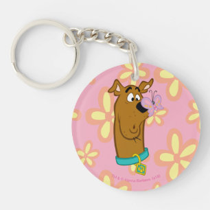 Butterfly On Scooby-Doo's Nose Keychain