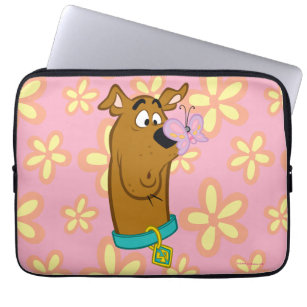 Butterfly On Scooby-Doo's Nose Laptop Sleeve