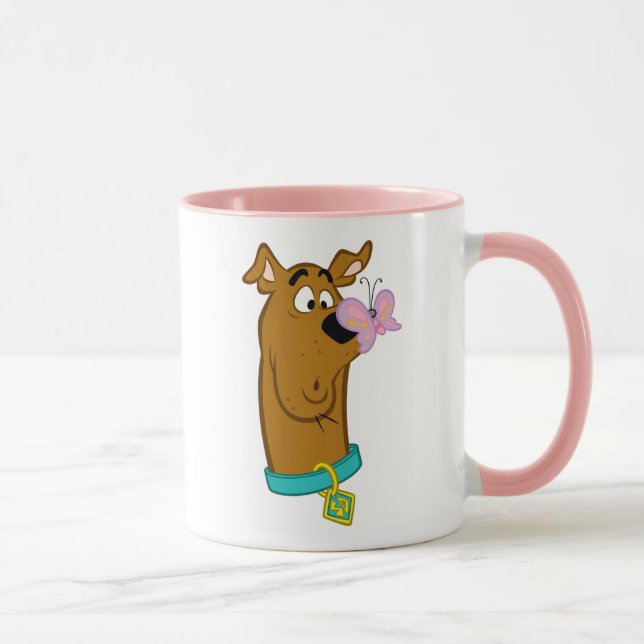 Butterfly On Scooby-Doo's Nose Mug (Right)