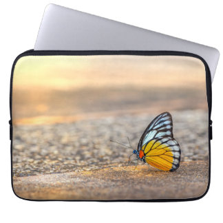Butterfly on The Beach Laptop Sleeve
