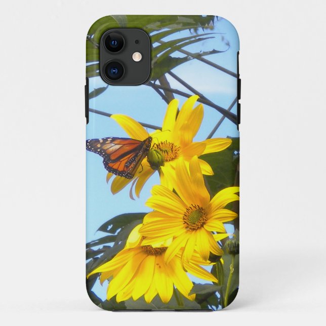 Butterfly on the Sunflower iPhone 5 case mate ID (Back)