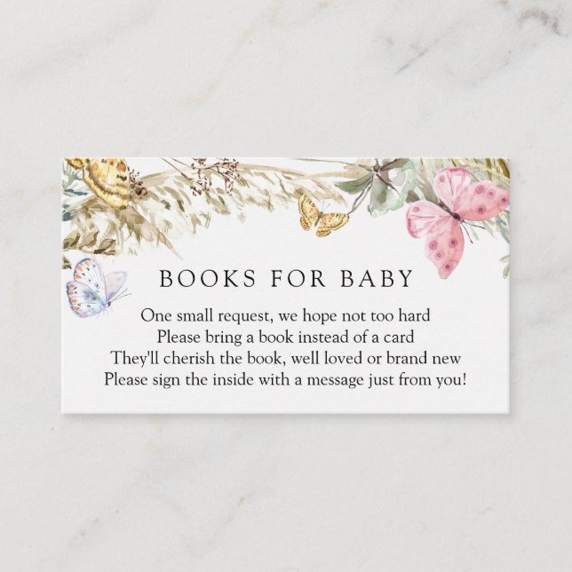 Butterfly on the Way Boho Books for Baby Enclosure (Front)