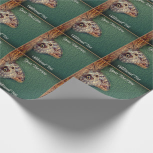 Butterfly On Tree Trunk Nature Personalized Wrapping Paper