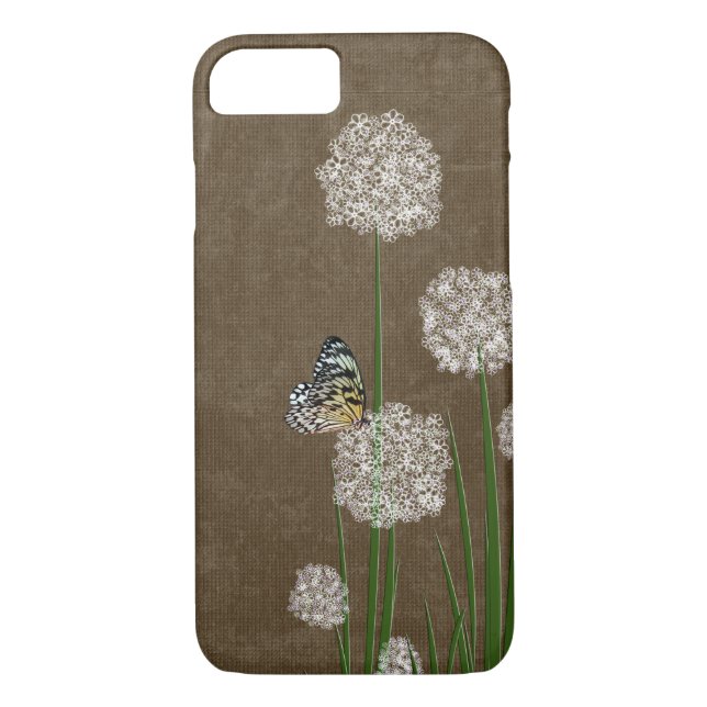 butterfly on wildflower Case-Mate iPhone case (Back)