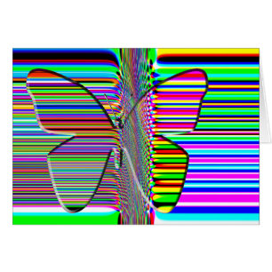 Butterfly OP ART card