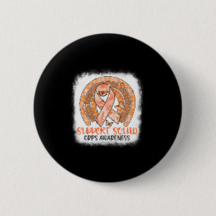 Butterfly Orange Rainbow Support Squad Crps Awaren 2 Inch Round Button