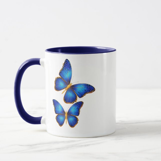 Butterfly Outline - Symbol of Transformation Mug (Left)