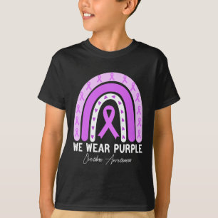 Butterfly Overdose Awareness Month Purple Ribbon T-Shirt