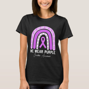 Butterfly Overdose Awareness Month Purple Ribbon  T-Shirt