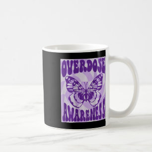 Butterfly Overdose Awareness Purple Ribbon Coffee Mug