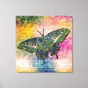 Butterfly Painting Art Monet Canvas Print