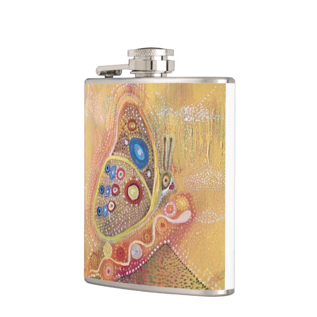 Butterfly painting flask (Left)