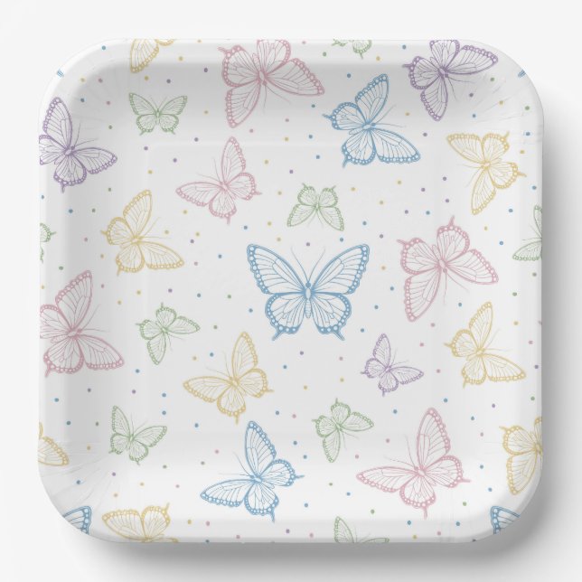 Butterfly Paper Plate (Front)