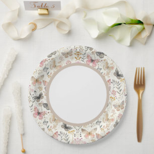 Butterfly Paper Plates, Party Plates