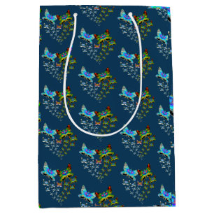 Butterfly Parade Jamaica Green Flight of Colour Medium Gift Bag