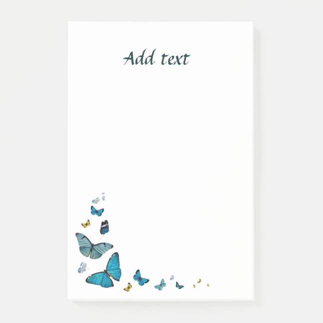 Butterfly Parade, pretty template design Post-it Notes (Front)