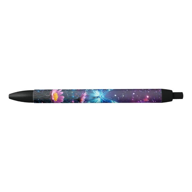 Butterfly Paradise  Black Ink Pen (Front)