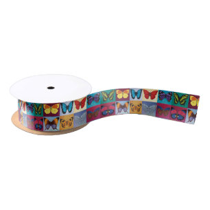 Butterfly Patchwork Satin Ribbon
