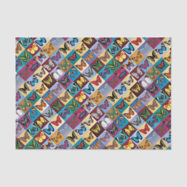 Butterfly Patchwork Tissue Paper (Front)