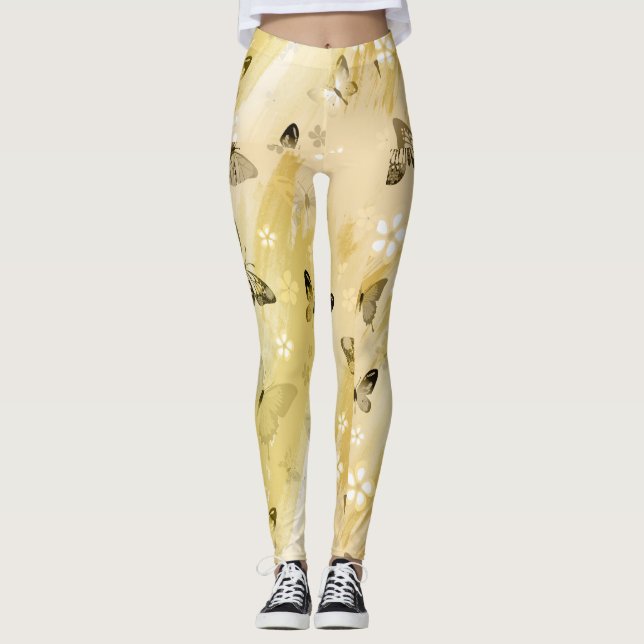 Butterfly Pattern 10 Leggings (Front)
