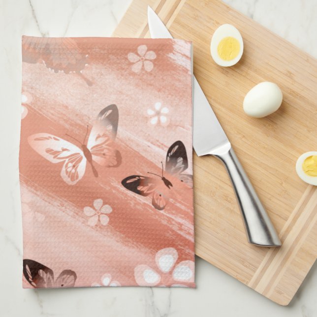 Butterfly Pattern 11 Kitchen Towel (Quarter Fold)
