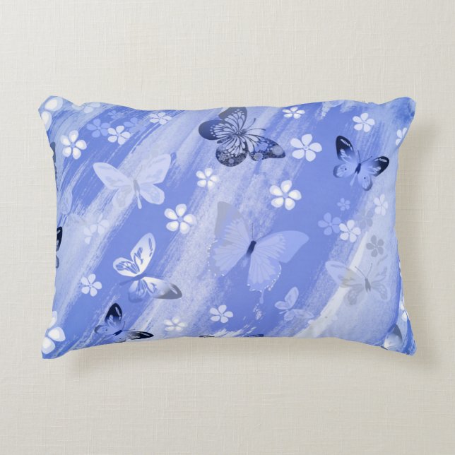 Butterfly Pattern 13 Accent Pillow (Front)