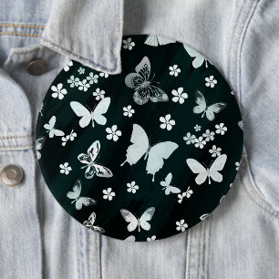 Butterfly Pattern 14 6 Inch Round Button