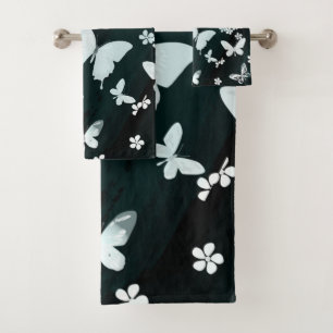 Butterfly Pattern 14 Bath Towel Set