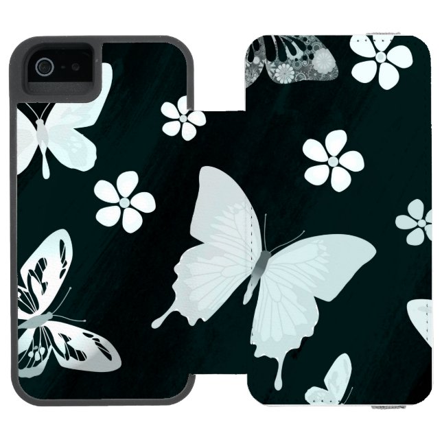 Butterfly Pattern 14 Incipio iPhone Wallet Case (Folio Open)