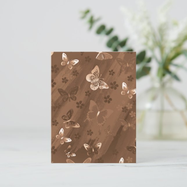 Butterfly Pattern 15 Postcard (Standing Front)