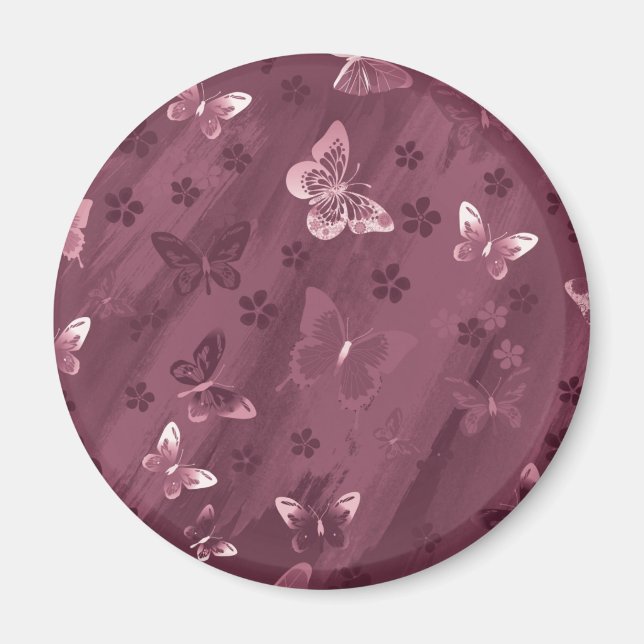 Butterfly Pattern 16 Magnet (Front)