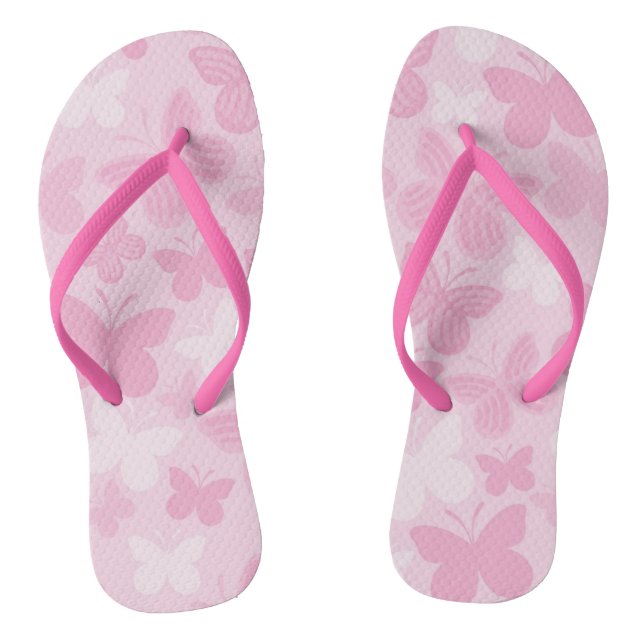 Butterfly pattern 2 flip flops (Footbed)