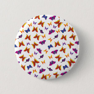 Butterfly Pattern 2 Inch Round Button